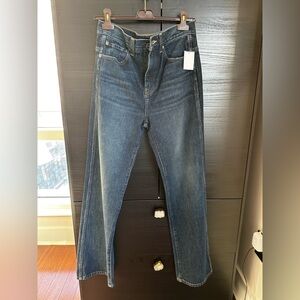KHAITE Dark Blue Denim Jeans